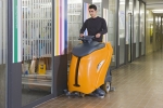 The range of TASKI Twister pads is designed for use on all sizes of Scrubber Driers - including the TASKI Swingo XP stand-on scrubber drier