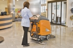 The new TASKI by Diversey JFit dilution control system can be installed on walk-behind and ride-on TASKI swingo scrubber driers to align chemical consumption with machine performance for optimum floor cleaning results.