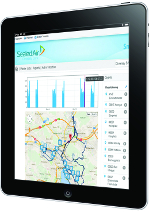 SmartView is accessed using tablets and other smart devices.